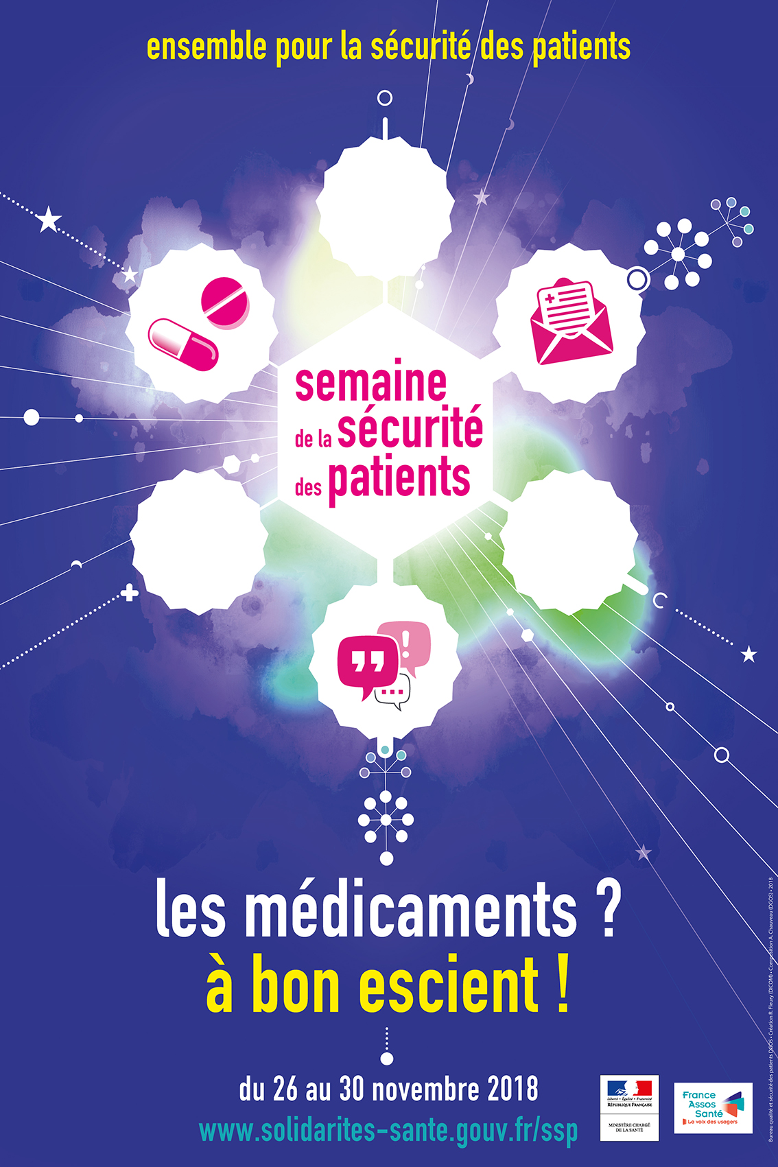Affiche semaine de la sécurité des patients 2018